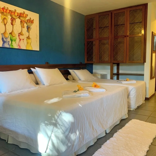 Standard Quadruple room with garden view