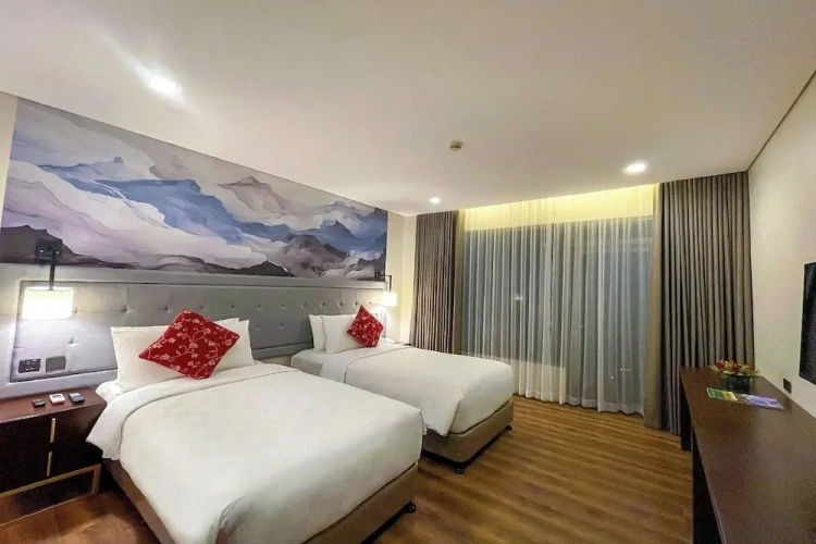 Deluxe Twin room with balcony and with lake view