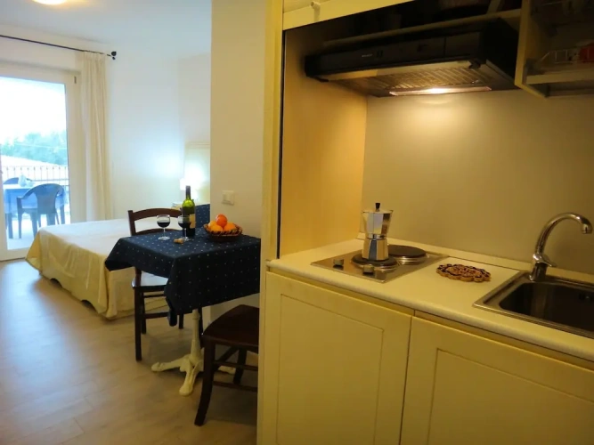 Studio with balcony
