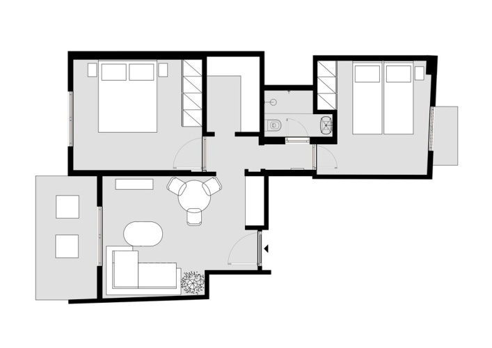 2 Bedrooms Apartment with balcony
