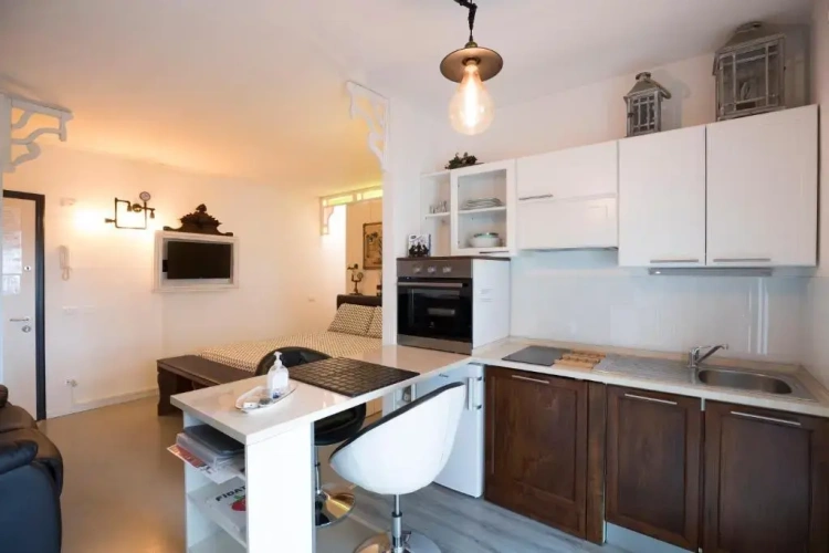 Studio with balcony