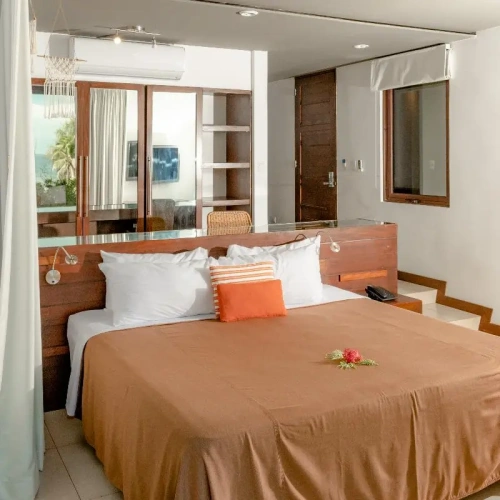 Standard Double room with balcony and with partial sea view