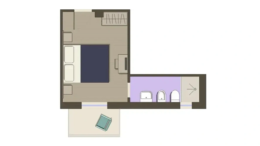 Standard Double room with balcony