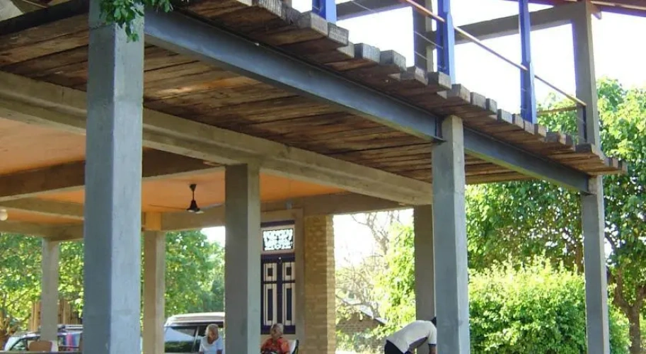 Outside