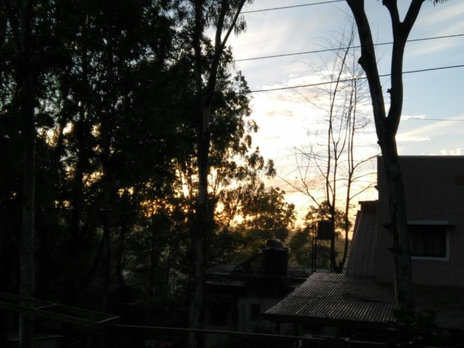 Outside