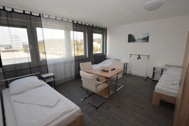 Studio with balcony