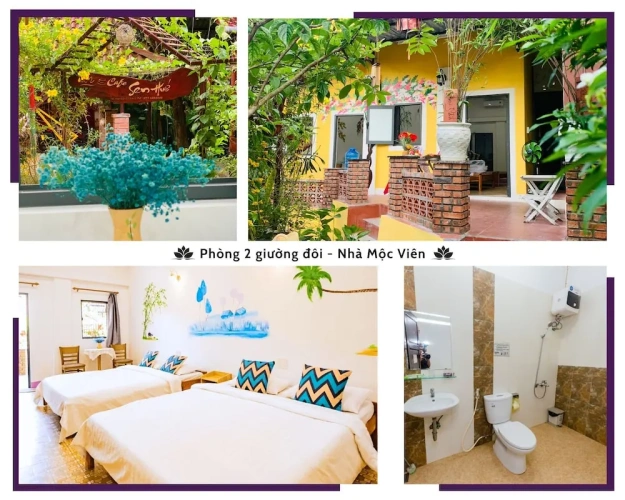 Economy Quadruple room with garden view