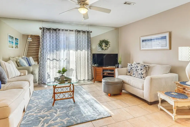 Walk to Beach: PCB Gem w/ Community Pool Access!
