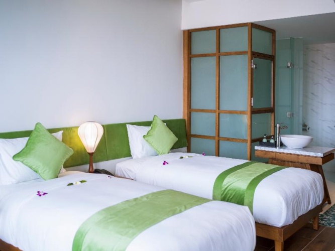 Superior Twin room with balcony and with view