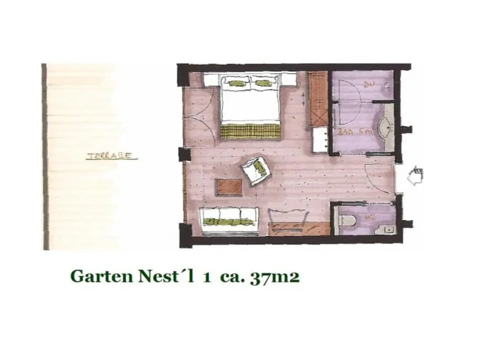 Deluxe Double room with garden view