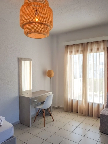 Apartment with balcony and with garden view