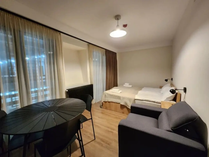 Studio with balcony