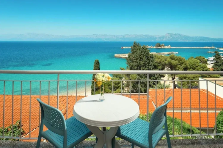 Standard Single room with balcony and with sea view