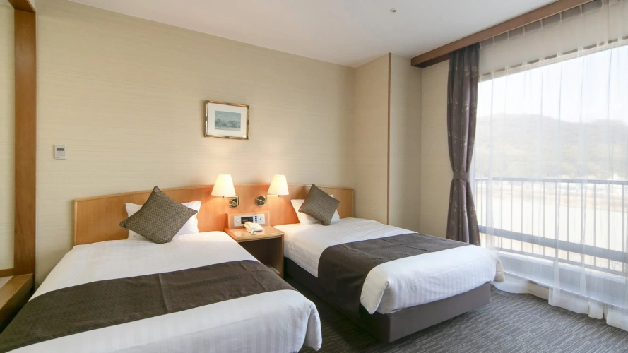 Standard Twin room with river view