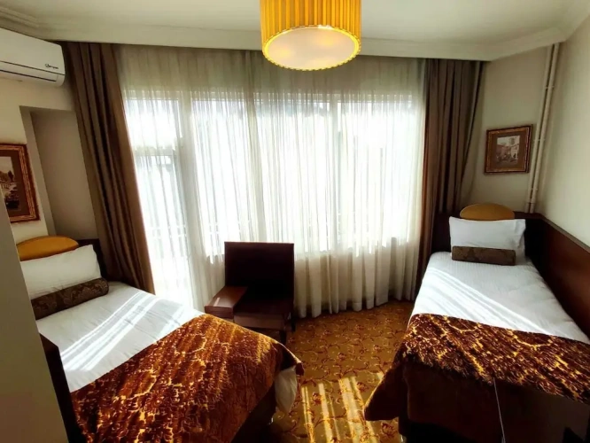 Standard Twin room with balcony and with sea view
