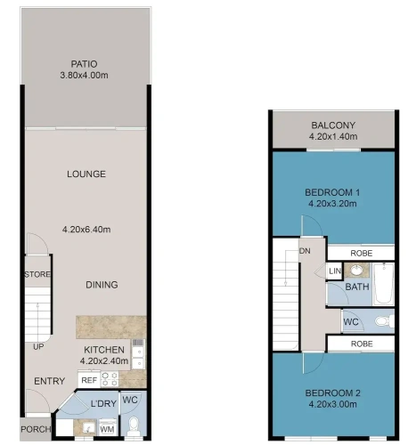 2 Bedrooms Apartment