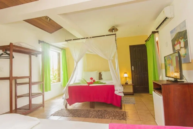 Standard Quadruple room with balcony and with view