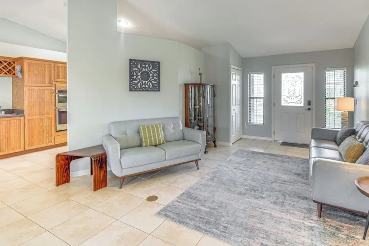 Walk to Beach! Palm Coast Oasis w/ Pool