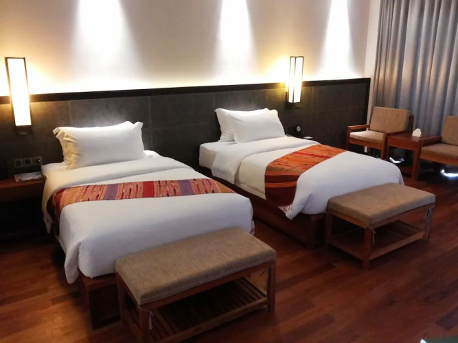 1 Bedroom Deluxe Twin room with balcony and with river view