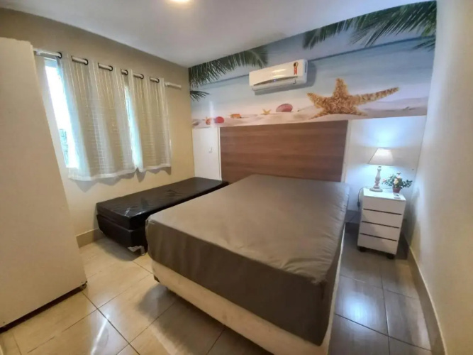 Apartamento com varanda gourmet e churrasqueira Caldas Nova