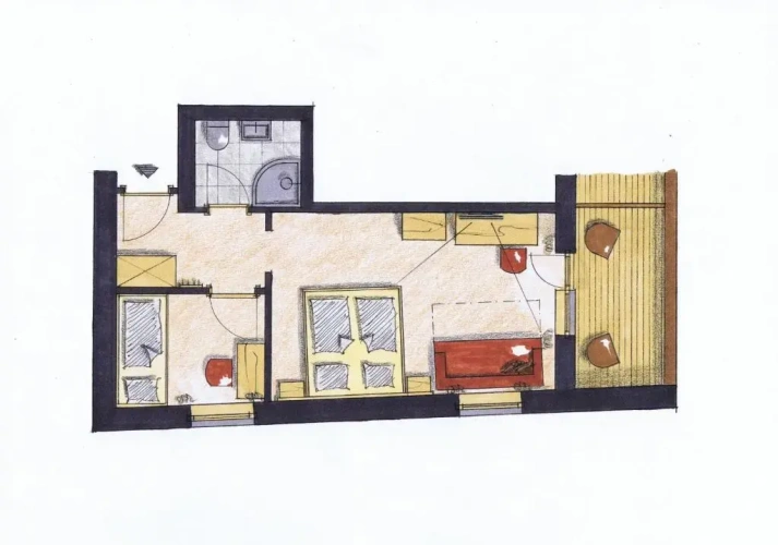 Standard Family room with lake view