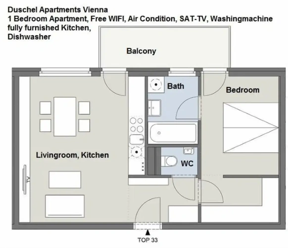 1 Bedroom Apartment