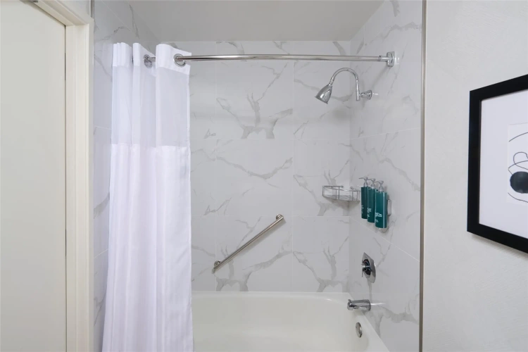 Accessible Roll-in Shower Double room with garden view