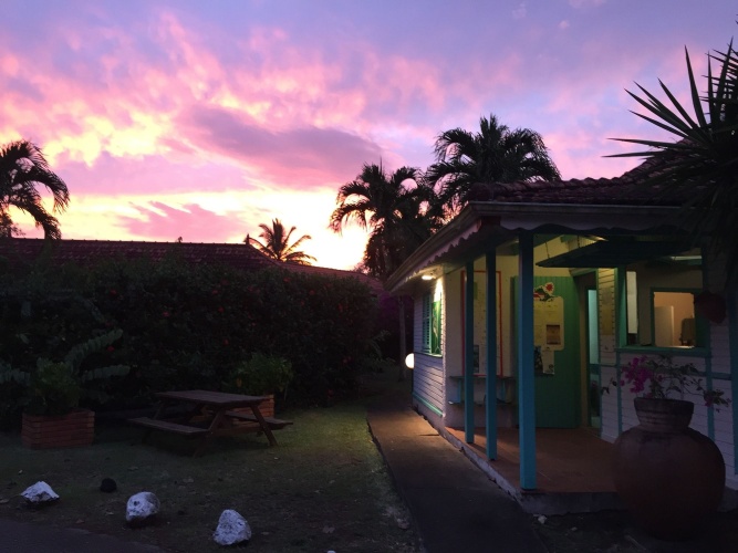 Outside