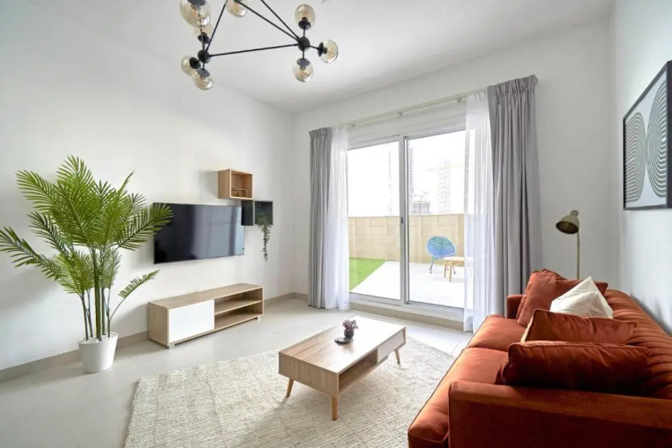 Stella Stays Iconic 1 BDR Dubai JVC Large Terrace