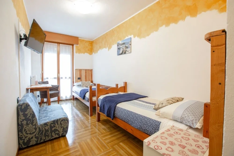 Standard Twin room with balcony and with mountain view