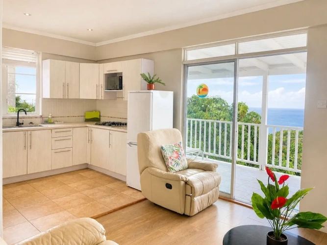2 Bedrooms Family Apartment with balcony and with sea view