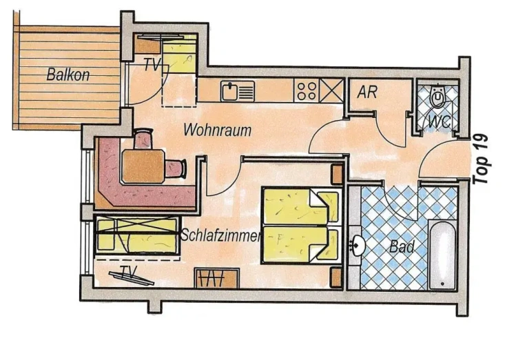 2 Bedrooms Double Apartment