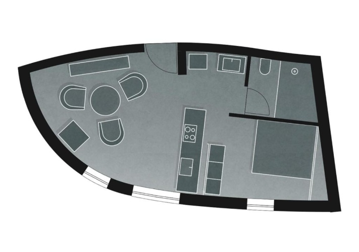 1 Bedroom Double Apartment