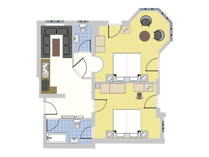 2 Bedrooms Apartment