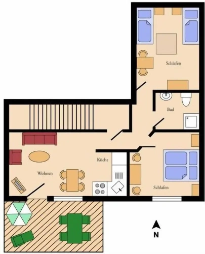 Apartment with balcony