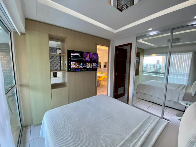 APARTAMENTO 17º Andar Beira Mar com 2 QUARTOS