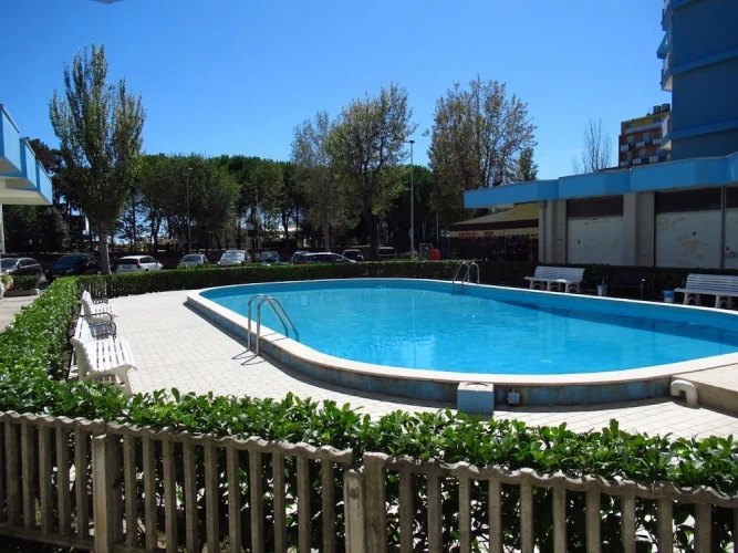 Studio with balcony and with pool view