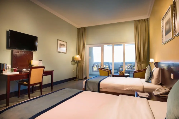 Deluxe Twin Basement room with balcony and with view