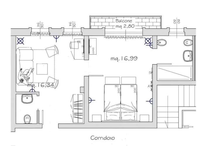 Suite with balcony