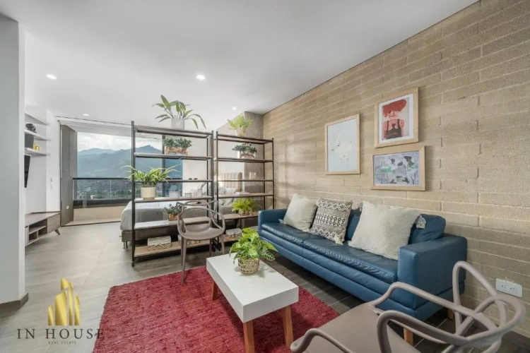 Studio with balcony