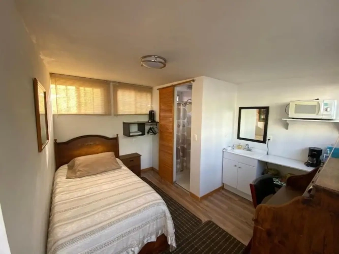 Economy Single room with balcony and with garden view
