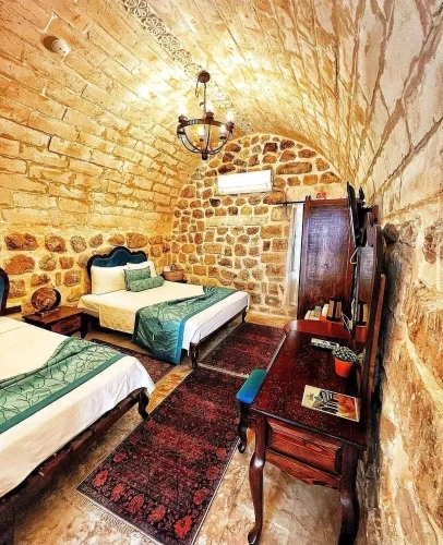 Comfort room with courtyard view