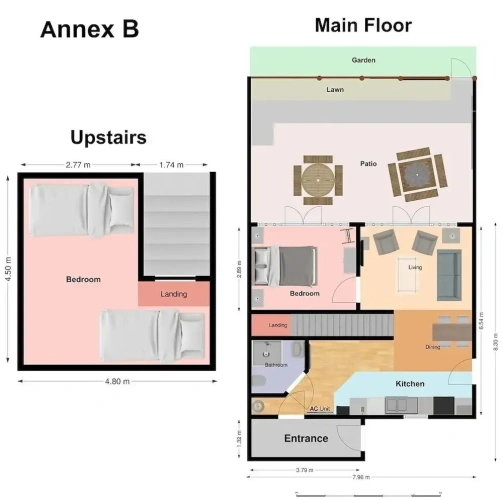 2 Bedrooms Apartment