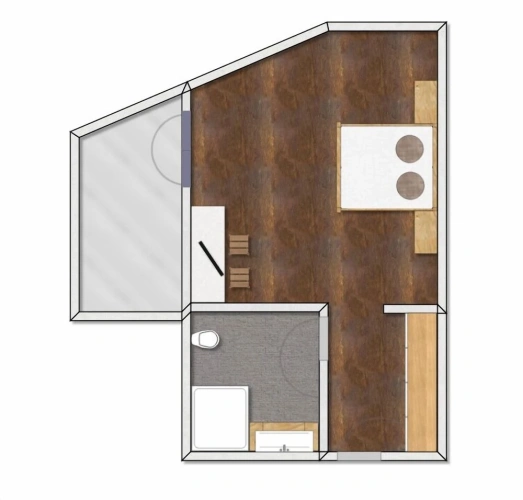 Classic Single room with balcony and with mountain view