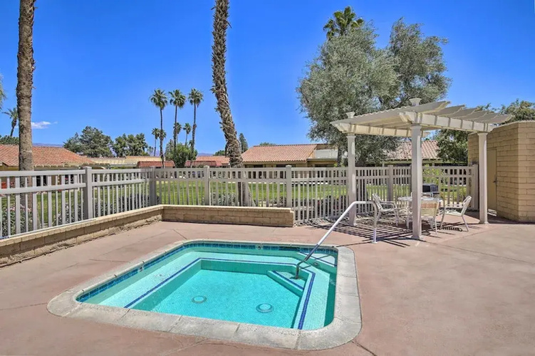 Golf Course View & Pool Access: Palm Desert Home