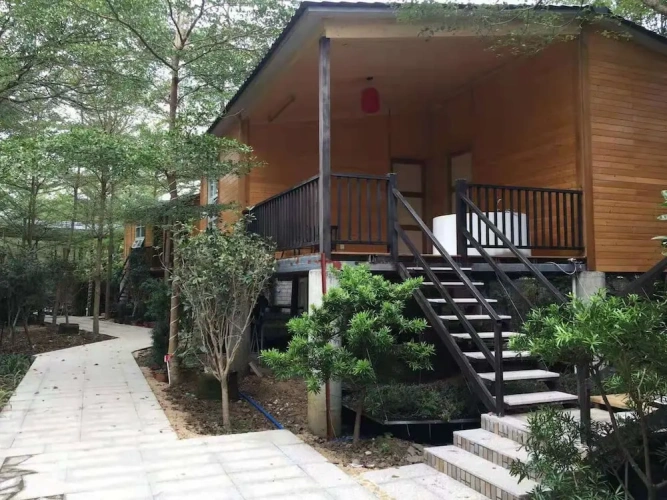 Outside