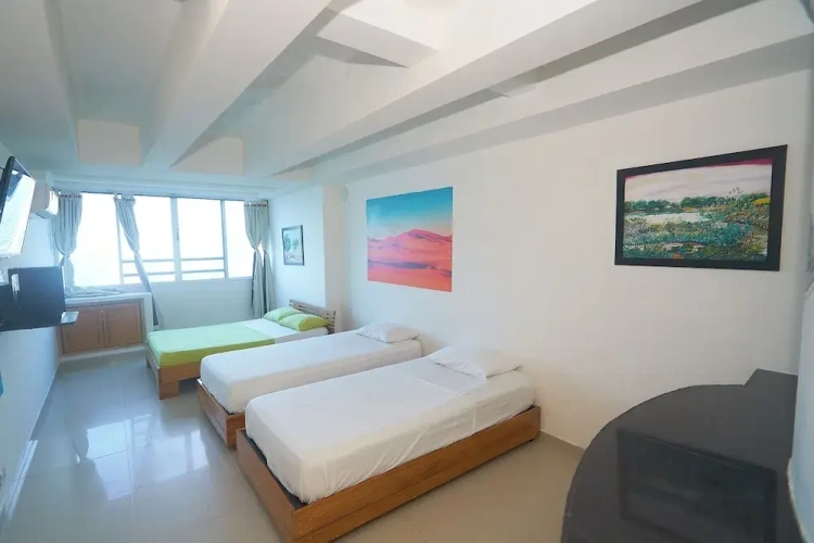 Studio with ocean view