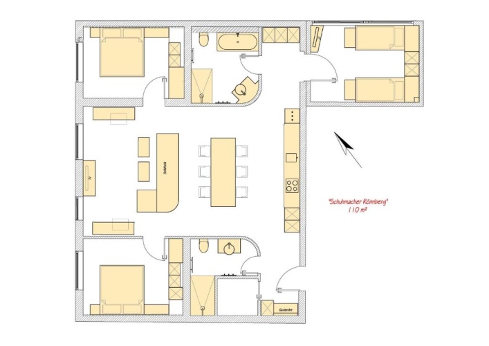 3 Bedrooms Apartment