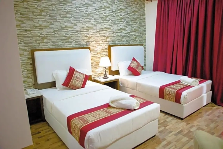 Standard Twin room with garden view