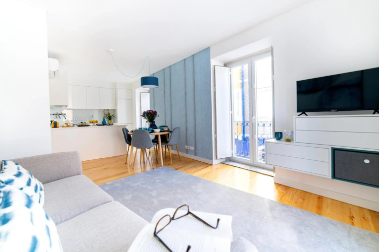 Blue by the River 2 - elegant two-bedroom in Santos